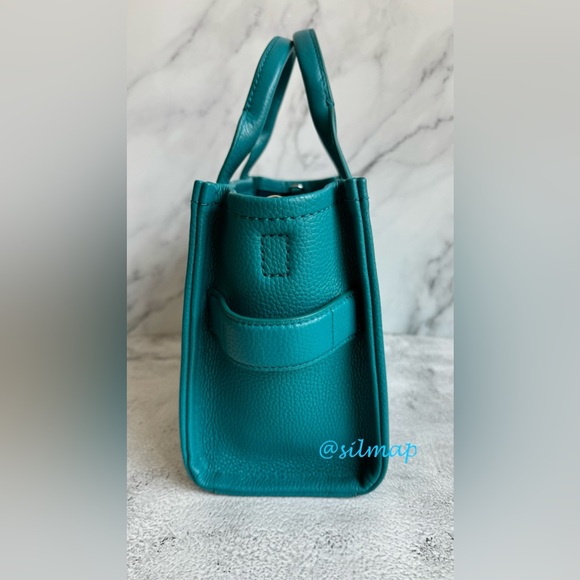 EUC - Marc Jacobs The Leather Tote Bag Small - Harbor Blue - Picture 3 of 9